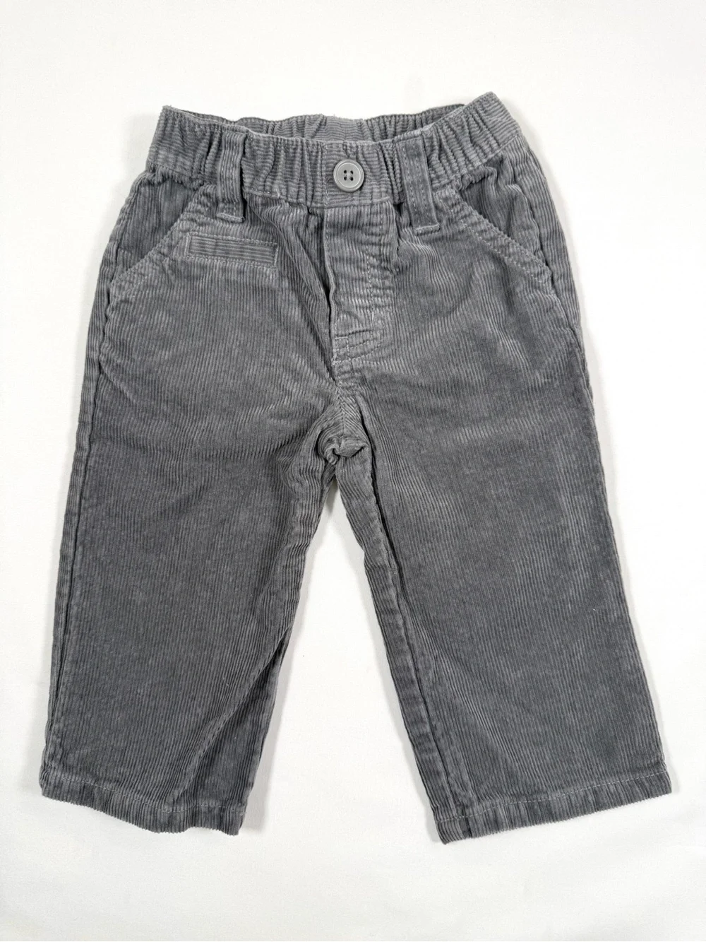 GYMBOREE Vintage Baby Boy‎ Grey Corduroy Jeans Holiday Line Casual Cotton 12-18M